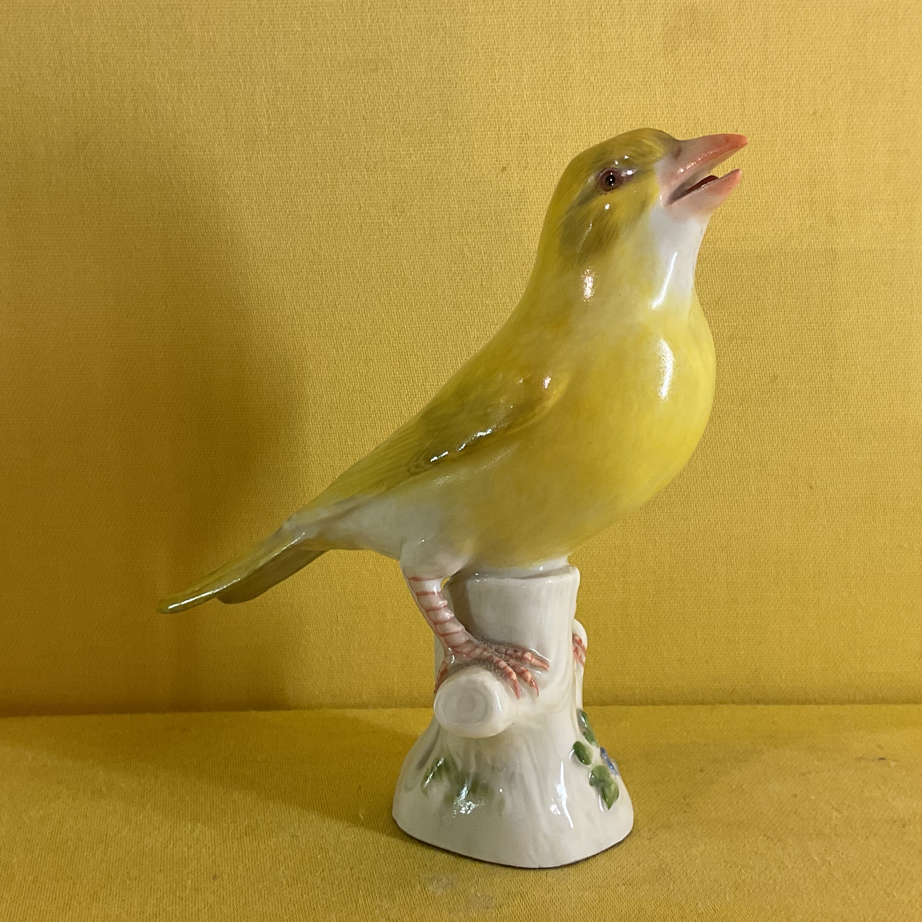 A Meissen model of a Yellow Finch