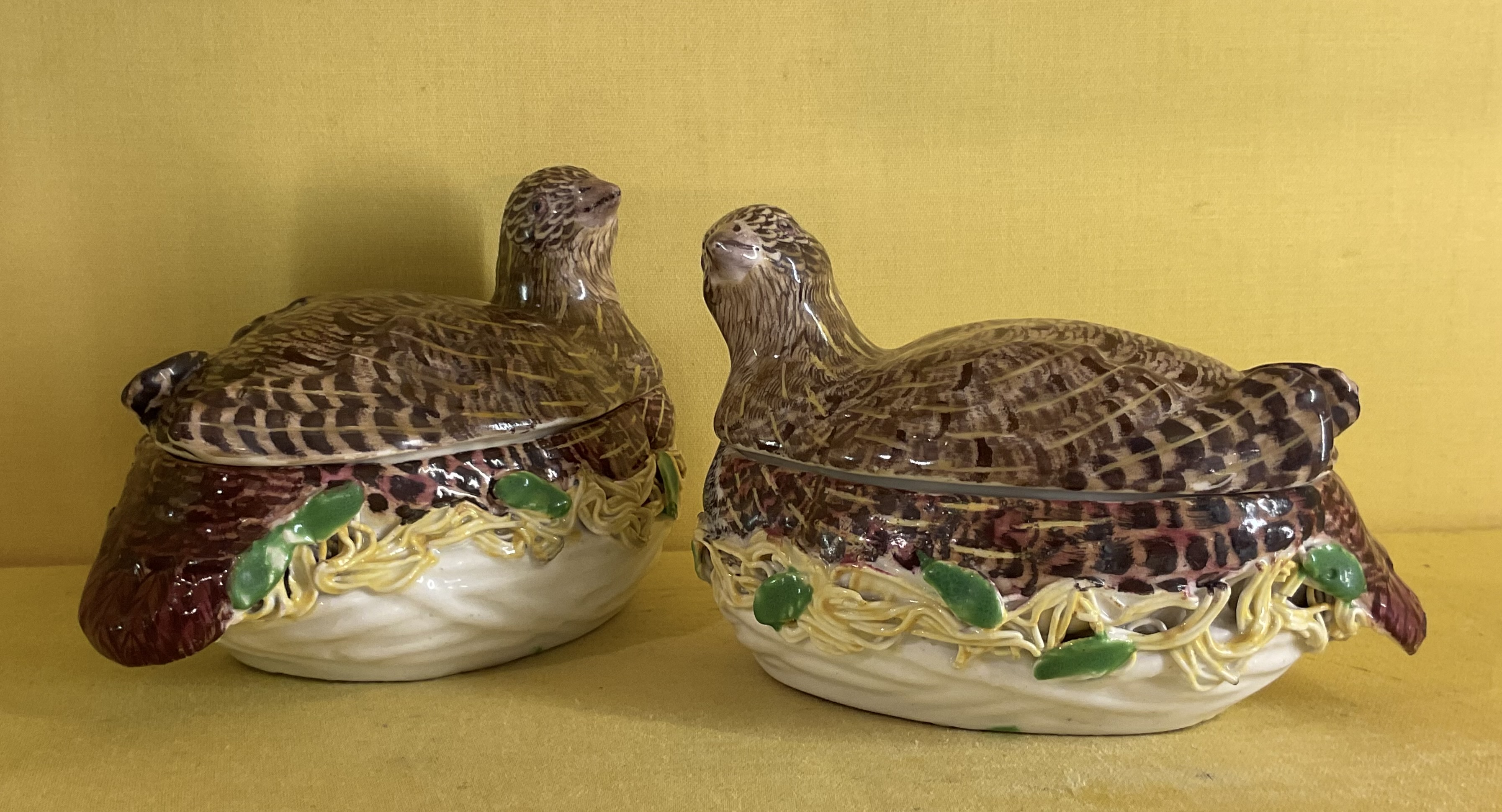 A pair of Derby tureens and covers 