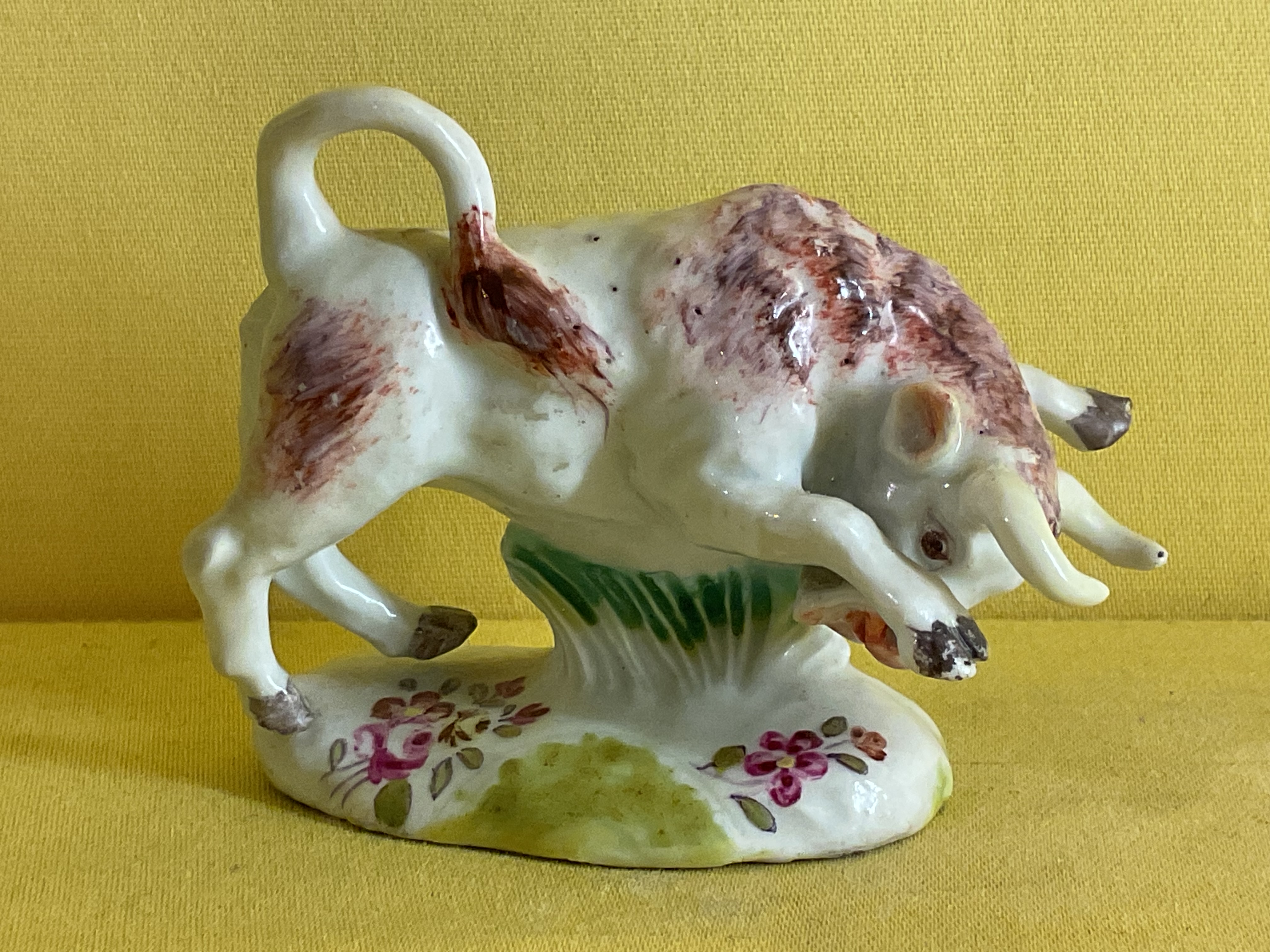 A Derby small model of a charging bull