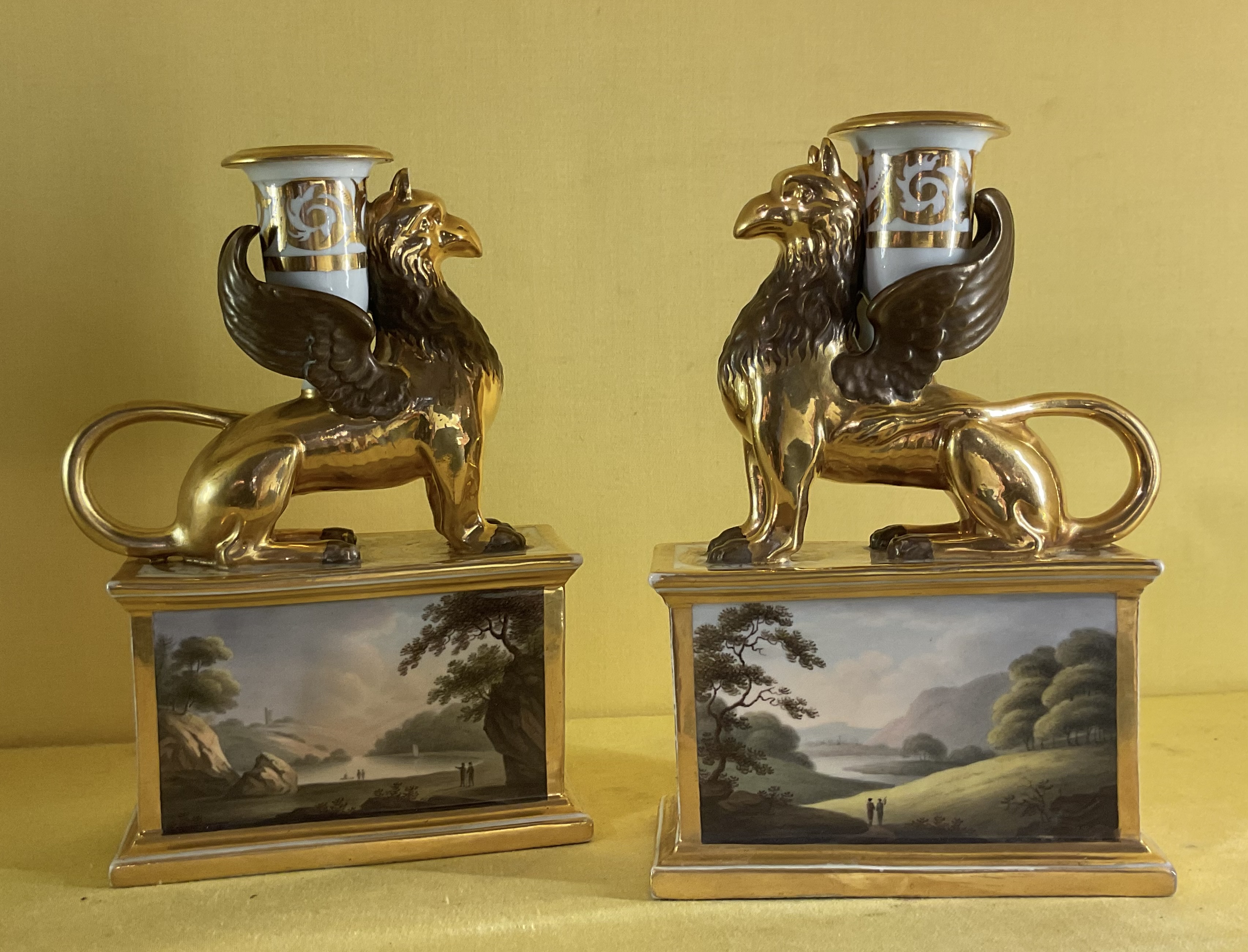 A fine pair of Barr, Flight and Barr Worcester candlesticks 