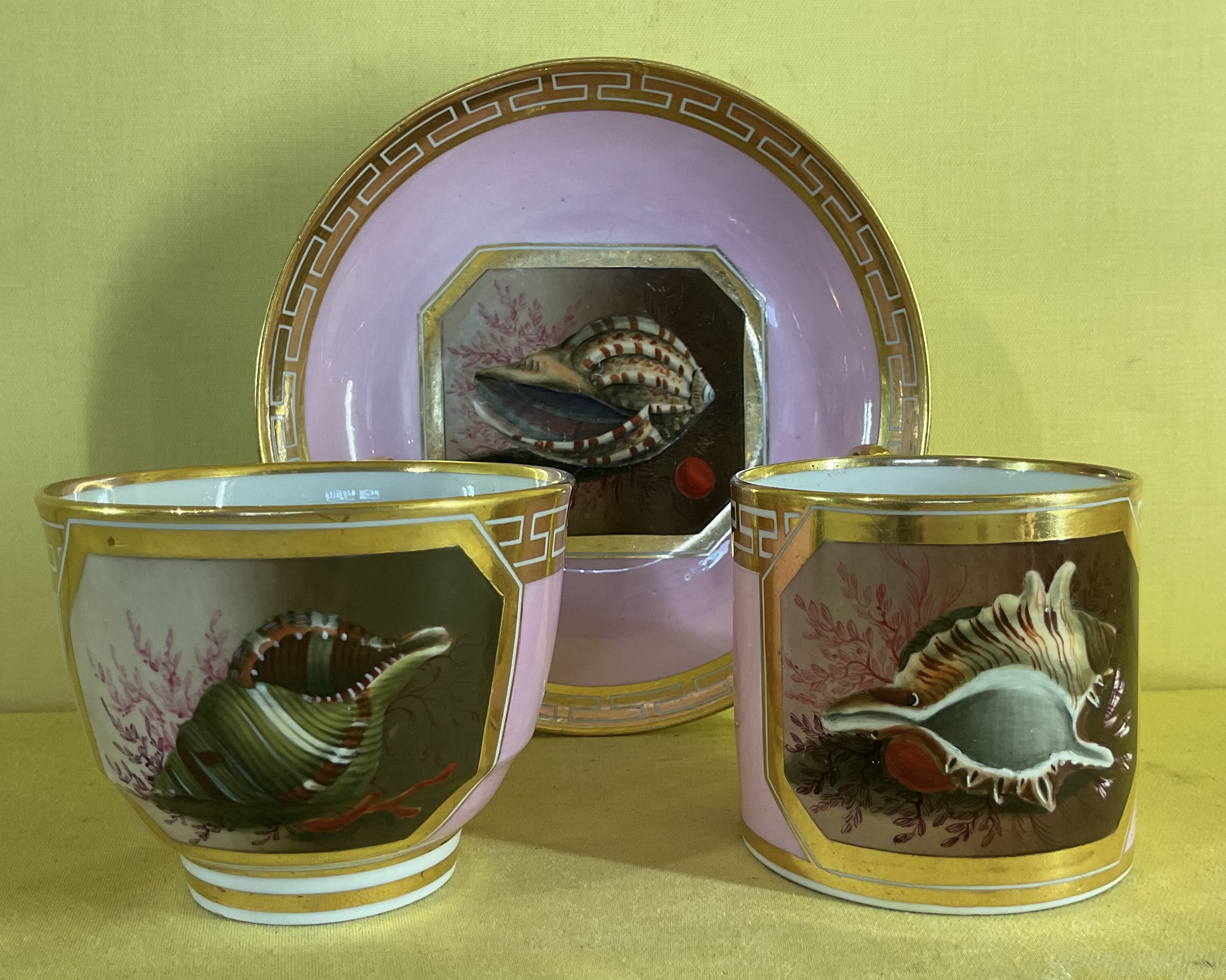 A Barr, Flight and Barr Worcester teacup, coffee can and saucer 