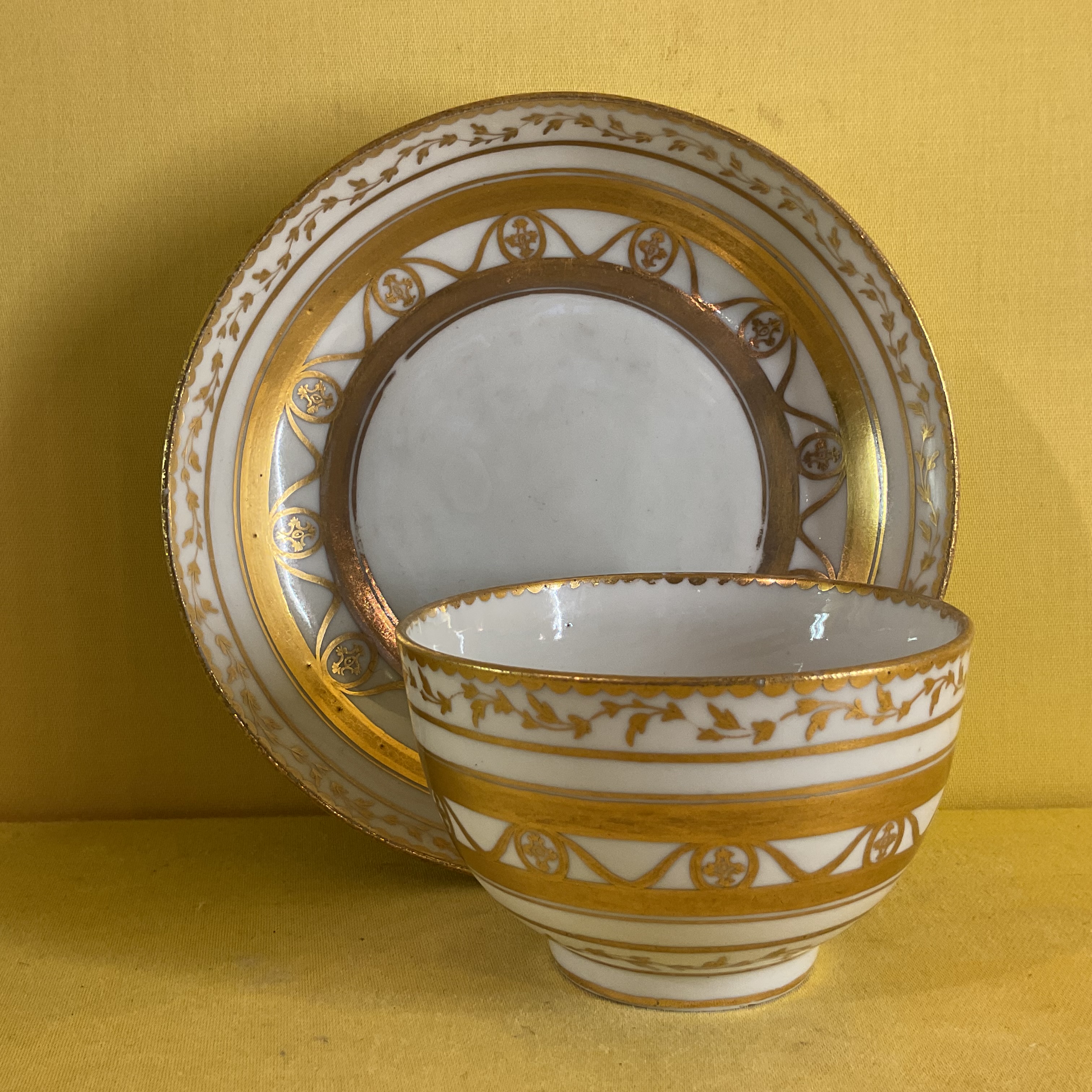 A Bristol tea bowl and saucer 