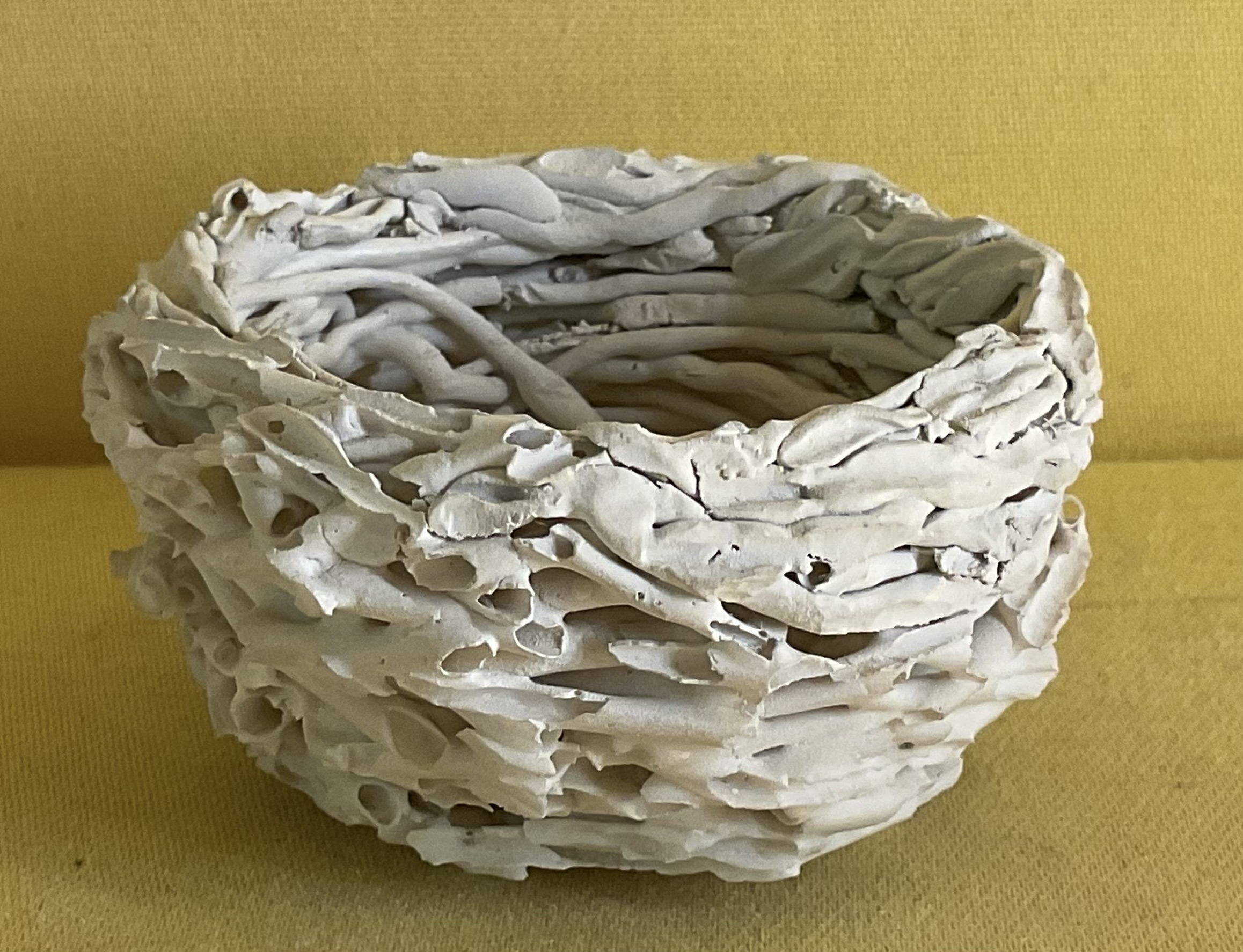 A Bristol porcelain bird’s nest 