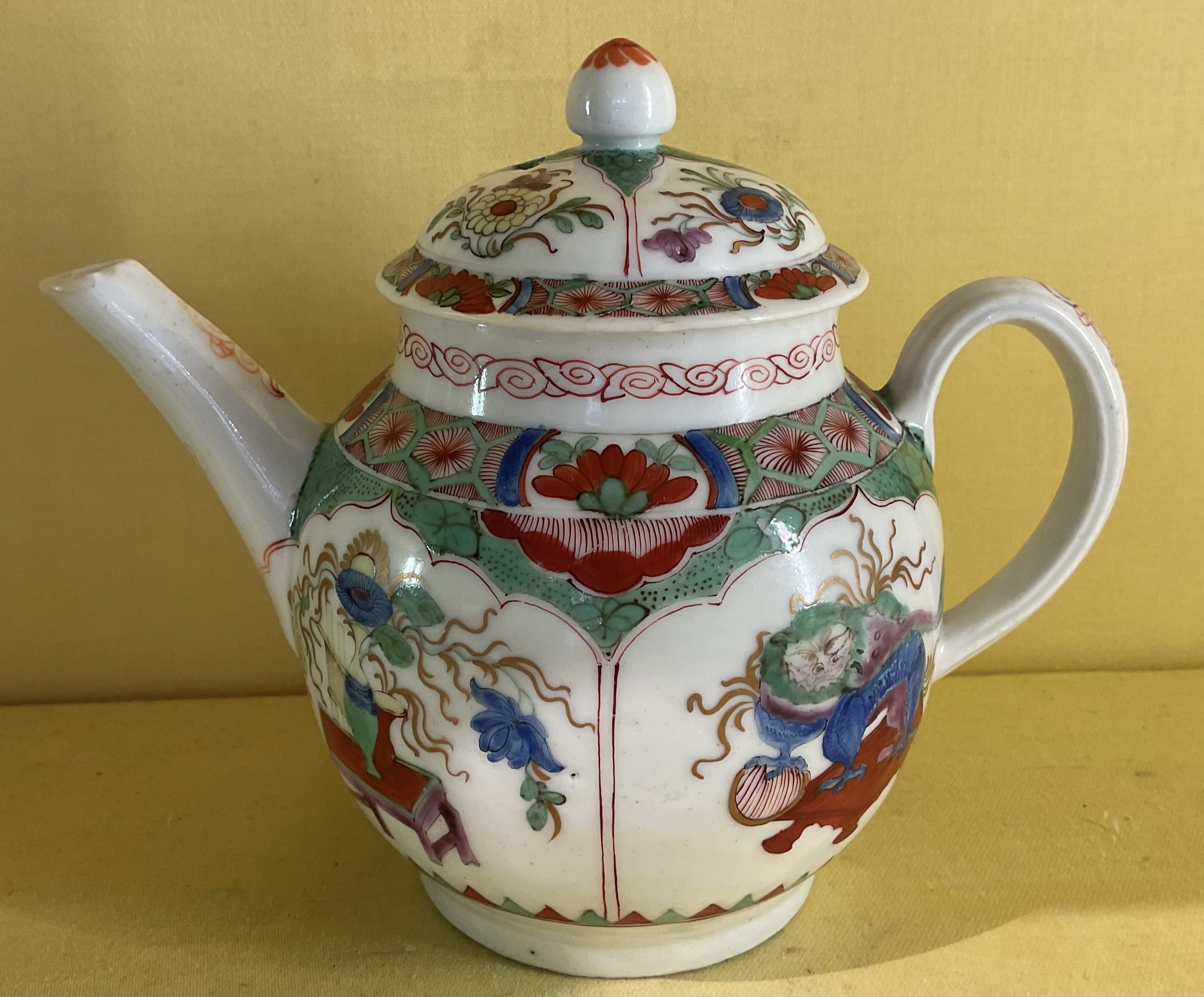 A Plymouth small teapot and cover 