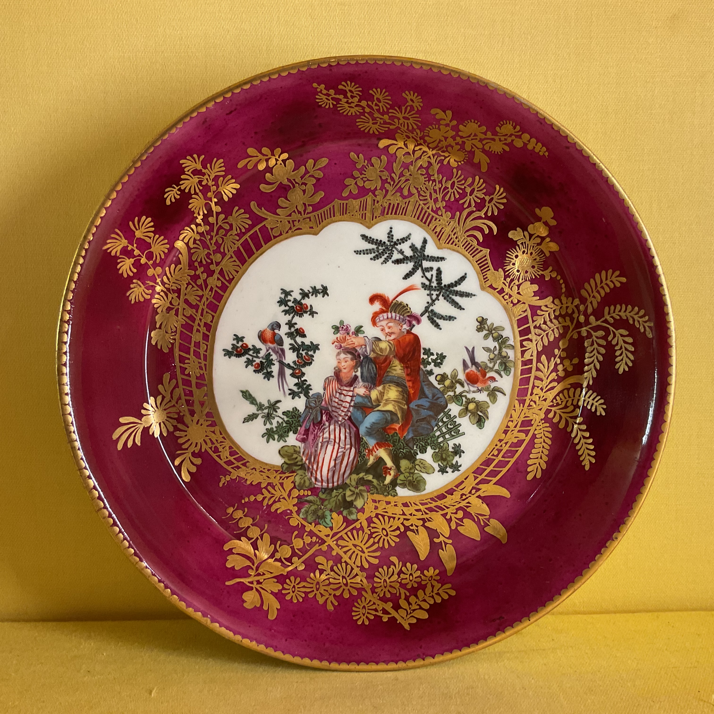 A Chelsea saucer dish