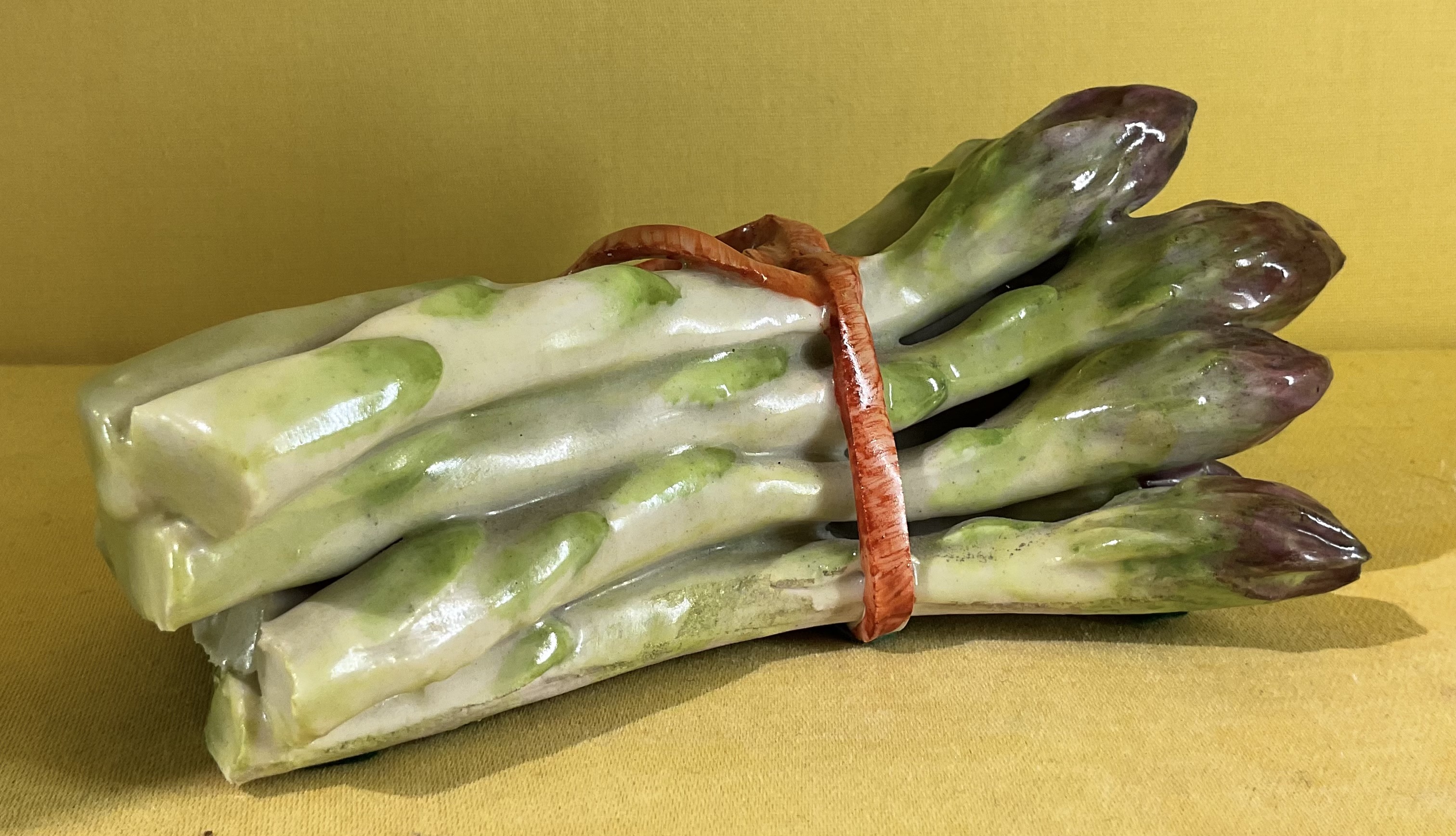 An Anne Gordon (Marchioness of Aberdeen) model of asparagus 
