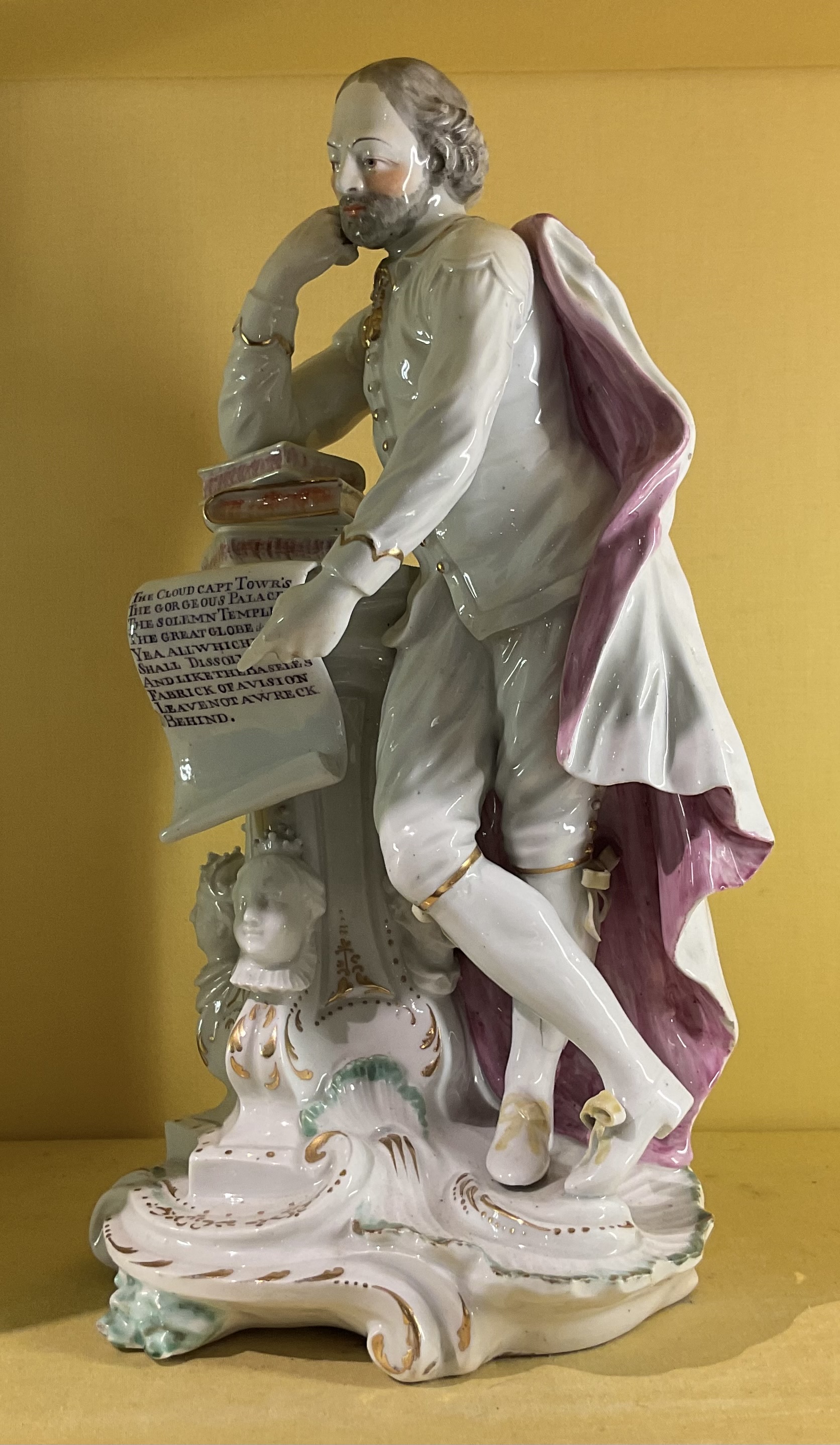 A Derby large figure of William Shakespeare 