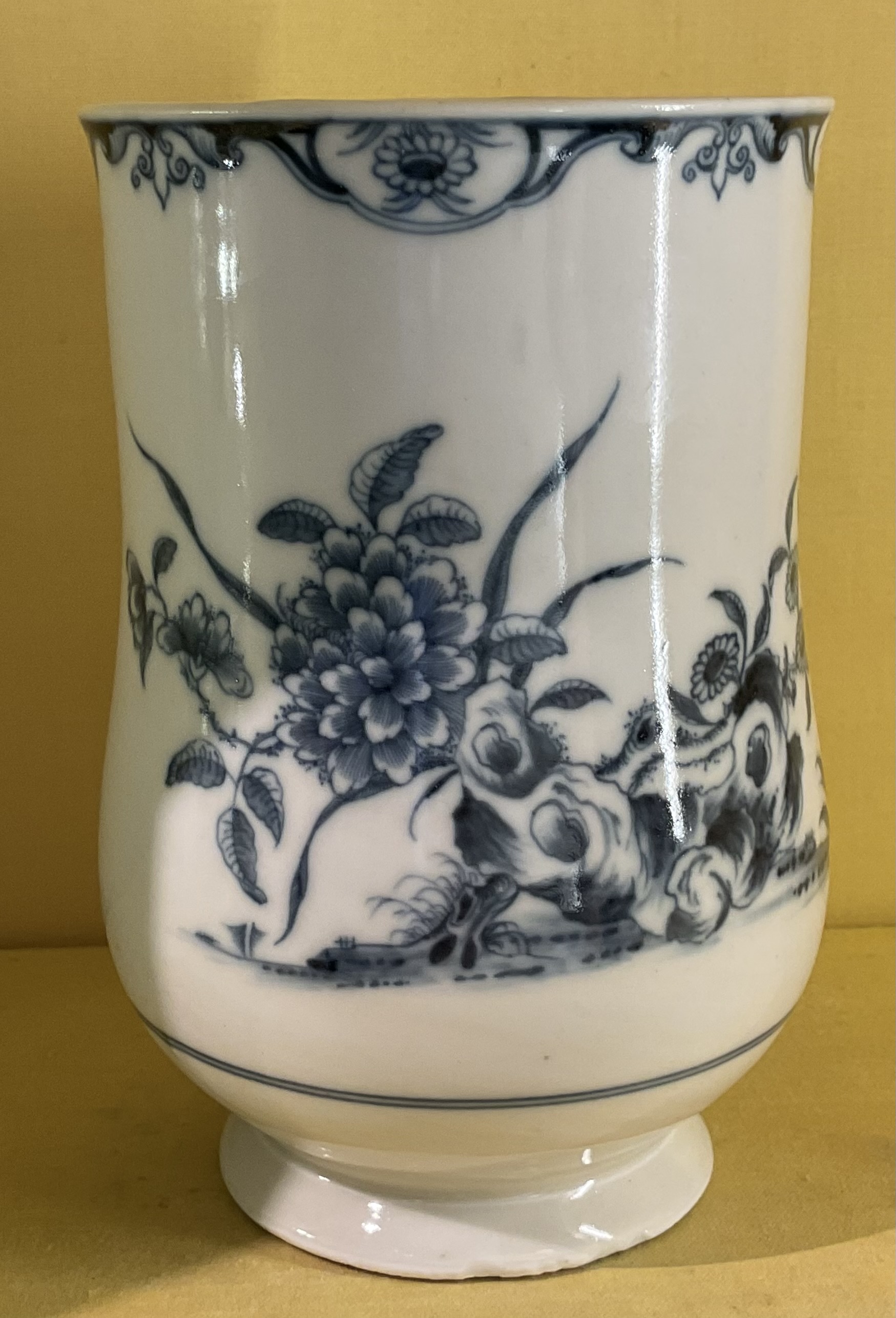 A Plymouth large baluster shaped mug 