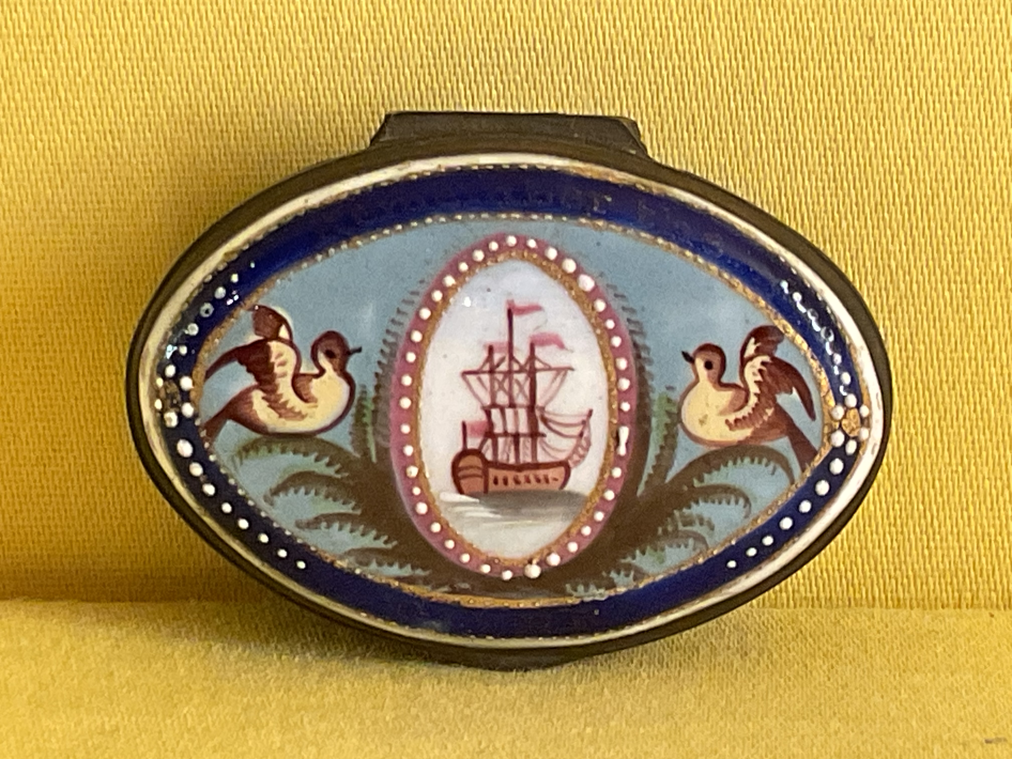 A South Staffordshire enamel box 