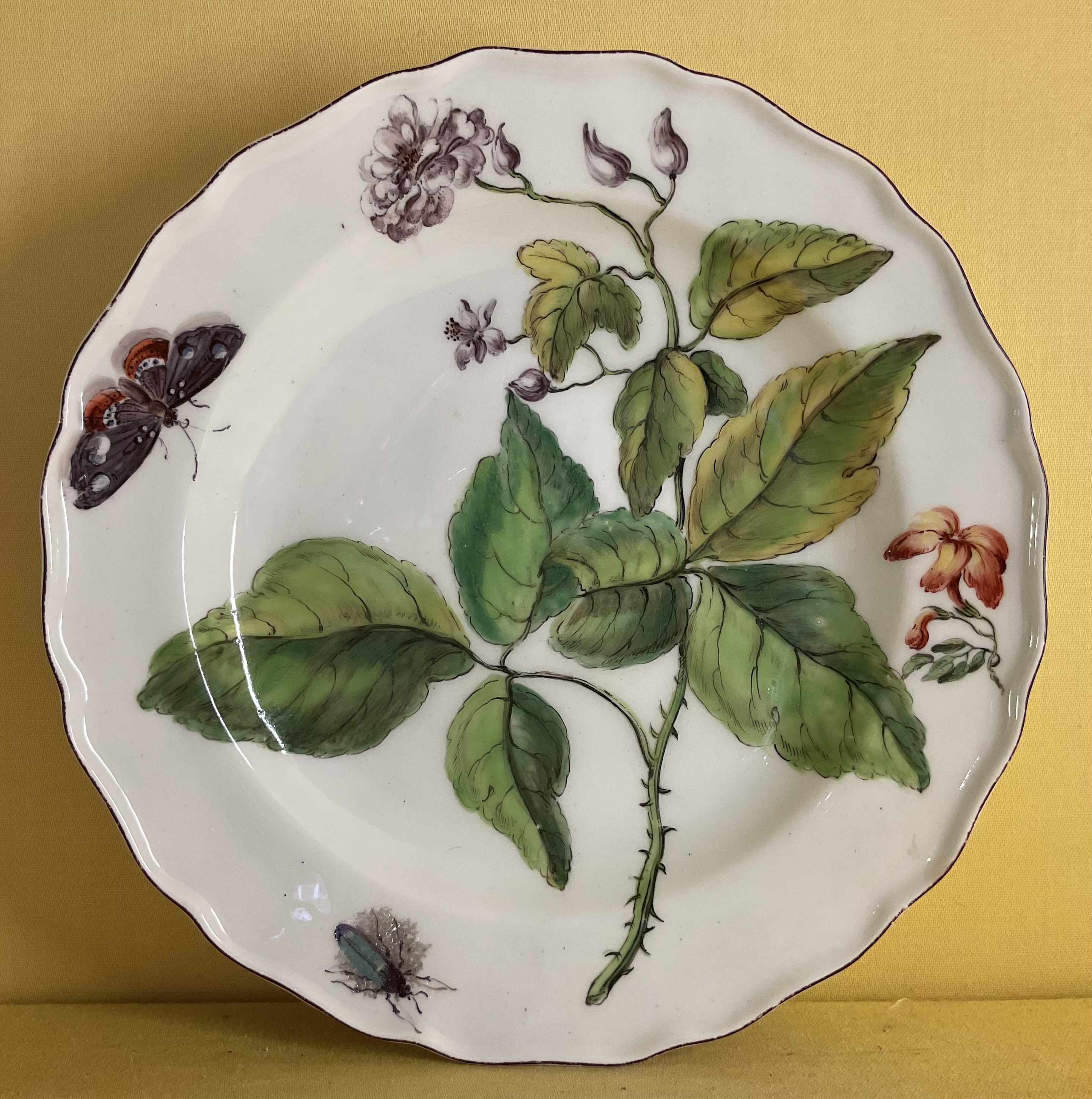 A fine Chelsea ‘Hans Sloane’ plate 