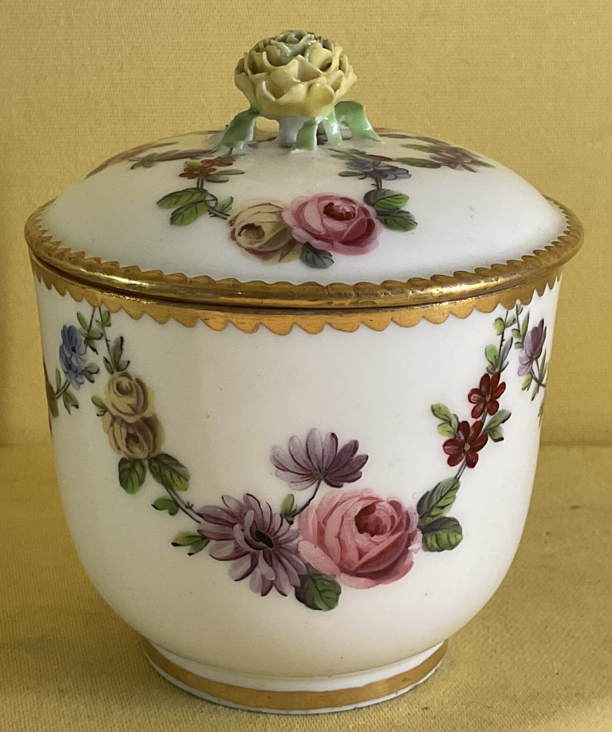A Sevres small sucrier and cover