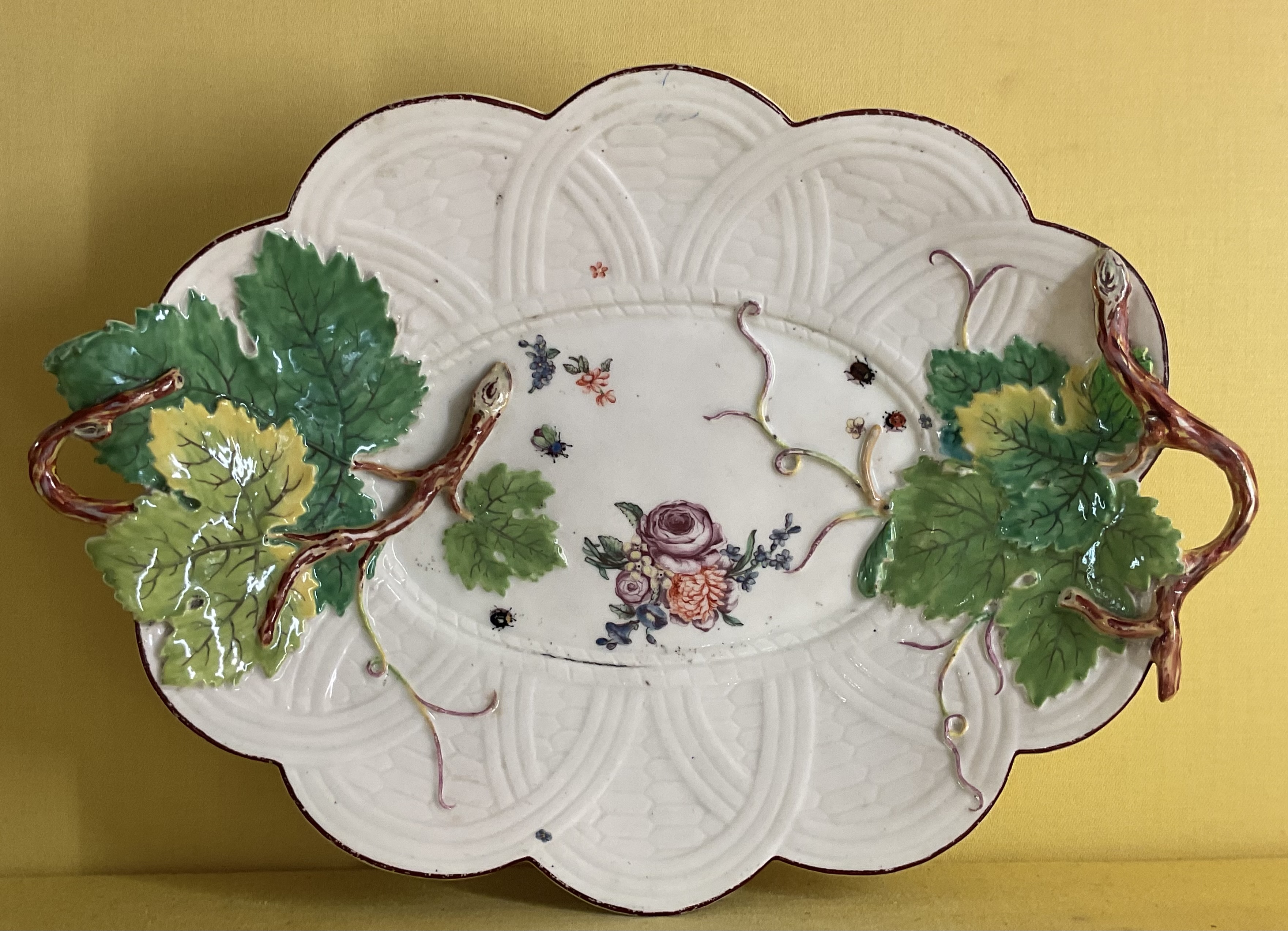 A Chelsea lobed oval dish 