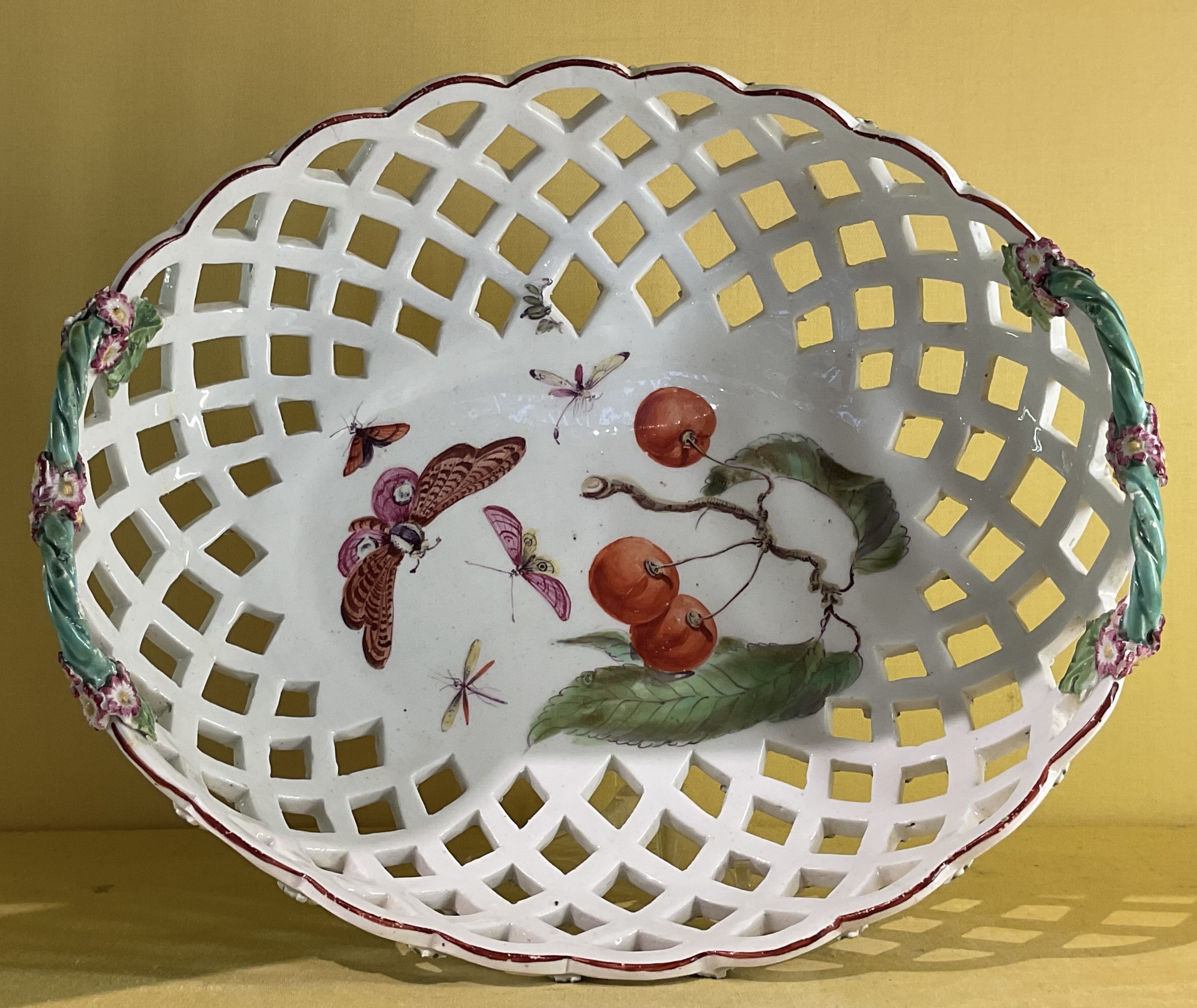 A Derby large oval basket 