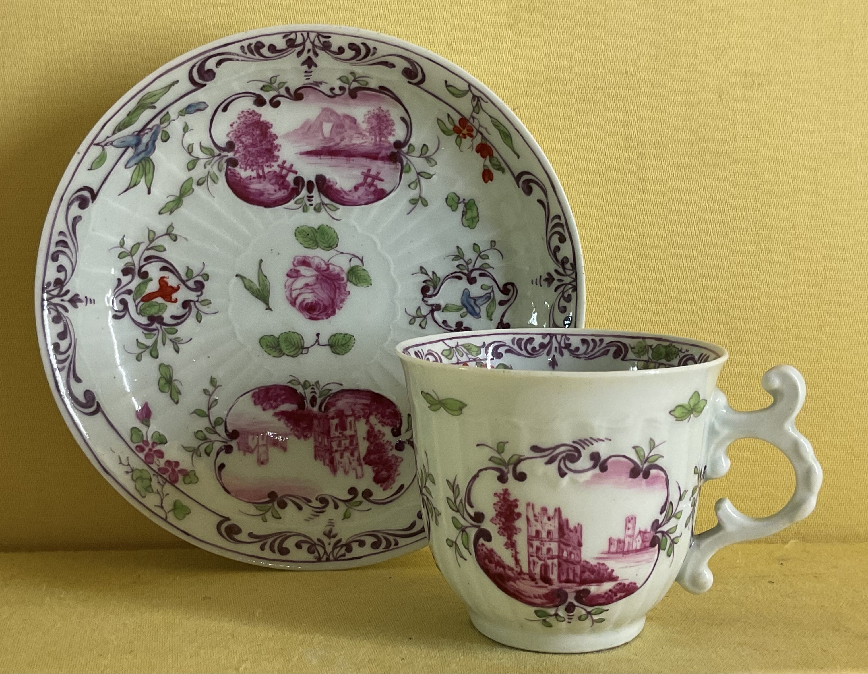 A fine Worcester coffee cup and saucer 